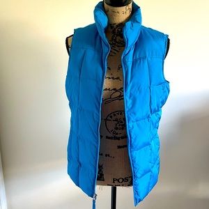 Land’s End Blue Zip Puffer Vest Sz S